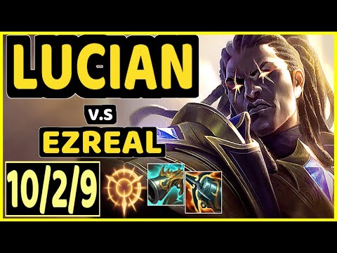 LUCIAN vs EZREAL - 10/2/9 KDA BOTTOM ADC CHALLENGER GAMEPLAY - NA