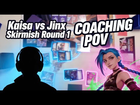 Kaisa vs Jinx – Riftbound Gameplay Coaching POV (Skirmish Round 1)
