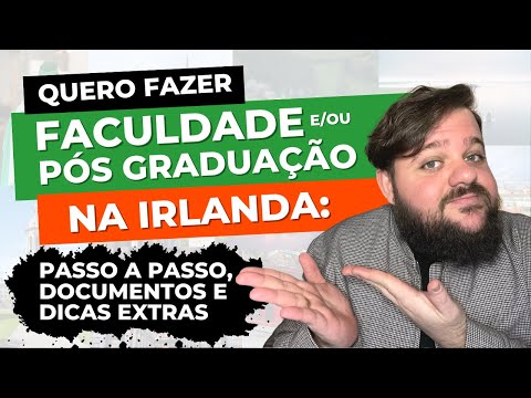 COMO FAZER FACULDADE OU PÓS GRADUAÇÃO NA IRLANDA | Romário Jales