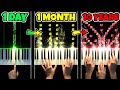 1 DAY Vs 10 YEARS Of PIANO