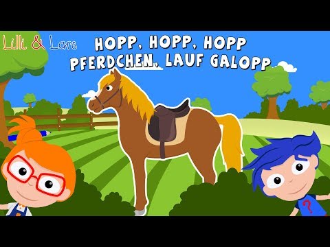 Hopp Hopp Hopp, Pferdchen lauf Galopp - kinderlieder zum mitsingen und tanzen deutsch