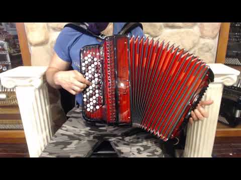 BELTSTUIIIC96RDS - Red Shadow Beltuna Studio III Chromatic Button Accordion C System LMM 69 96 $5799