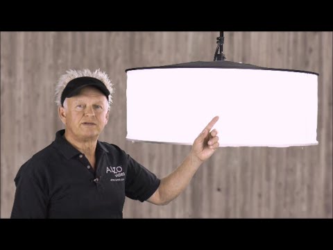 Lighting large spaces for video and the ALZO Drum Overhead Light