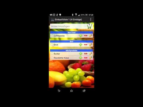 Simple Shopping List Video