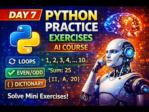 Python Practice Exercises For Beginners Day 7 Ai Course Python Mini Projects