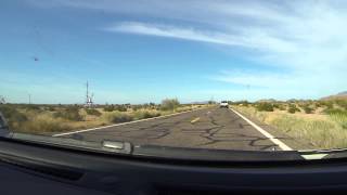 preview picture of video 'Driving down AZ SR 85 Highway through Barry M. Goldwater Air Force Range, 15 November 2014'