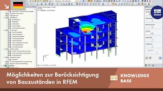 KB 001387 | Möglichkeiten zur Berücksichtigung von Bauzuständen in RFEM