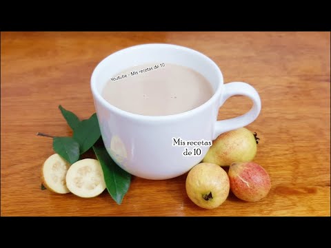 Como Hacer Atole de Guayaba con Leche Sin que se Corte la Leche facil y rapido