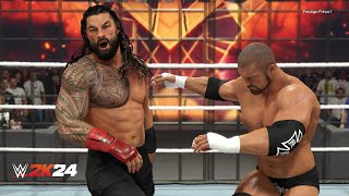 WWE 2K24 - Triple H Vs Roman Reigns STEEL CAGE MATCH (PS5)