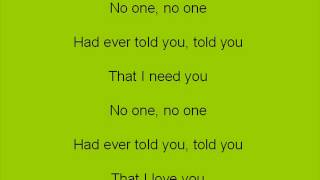 Brianna - All I Need Lyrics