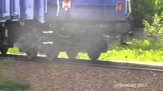 preview picture of video '060DA z pełnym składem / 060DA locomotive with a fully loaded train'
