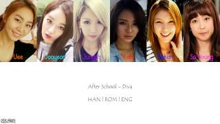 After School - Diva (Color Coded Lyrics) [Han/Eng/Rom]