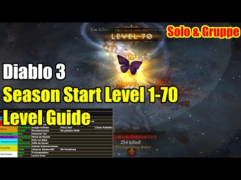 Diablo 3 | Season Start Level 1-70 Level Guide