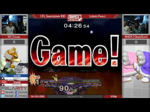 CFL Smackdown 100 Melee - SS Colbol (Fox) vs Drunksloth (ICs) - Losers Finals