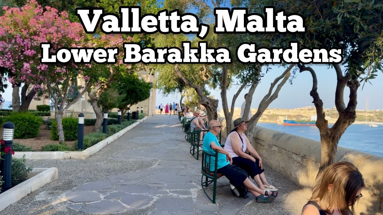 The Best Garden View in Malta 🇲🇹 | Lower Barakka Gardens, Valletta
