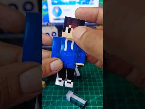 laster skin papercraft minecraft #shorts