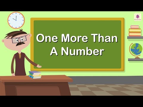 One More Than A Number | Adding 1 | Numbers 0 to 9 | Maths Concept For