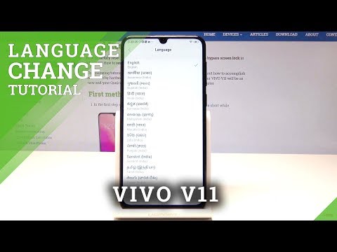 How to Change Language in VIVO V11 - List of Language