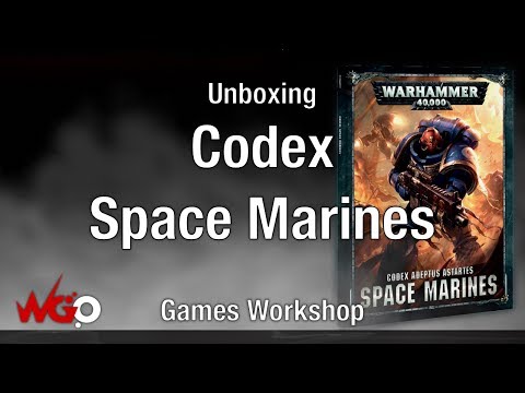 Games Workshop Space Marine Codex Unboxing