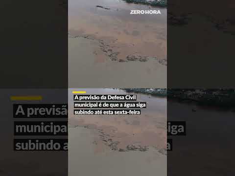 CHUVA NO RS: RIO JACUÍ SUPERA COTA DE INUNDAÇÃO