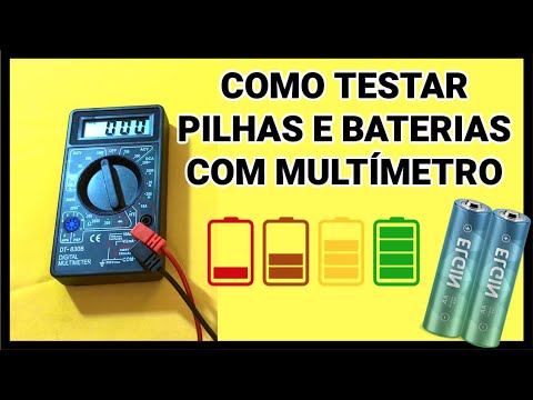 TEST BATTERY WITH MULTIMETER