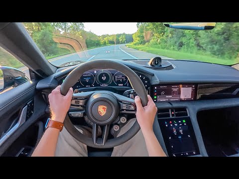 2025 Porsche Taycan Turbo GT - POV Test Drive (Binaural Audio)