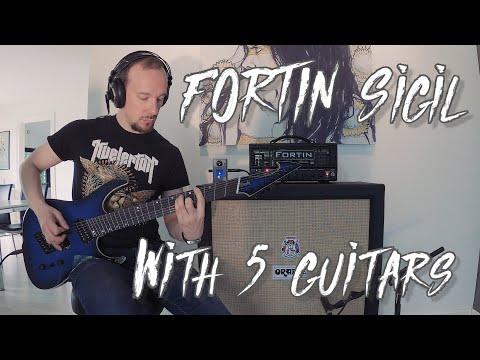 Testing the Fortin Sigil with 5 guitars