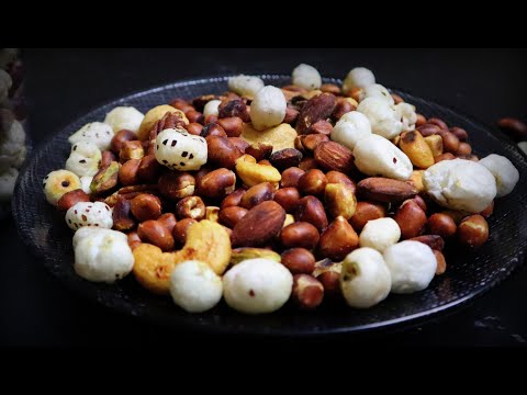 Healthy Mixed Nut | How to make Quick and Easy Masala Mix Nuts | Healthy Makhana Dry Fruits Snack