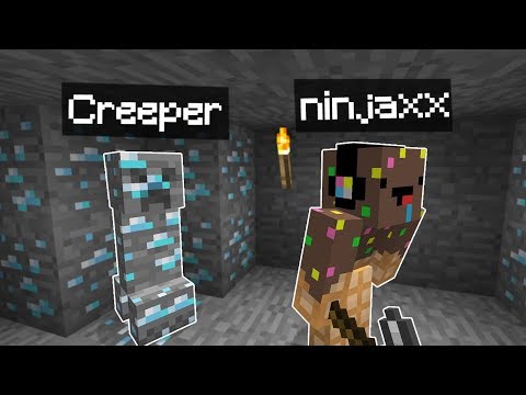 Ninjaxx - Minecraft but the Creepers are Camouflaged.. (I freaked out)