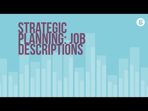 Strategic Planning Job Descriptions