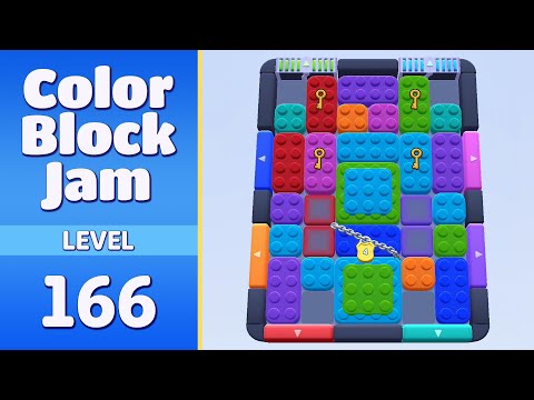 Color Block Jam Level 166 | Every Puzzle Solved! 🎯