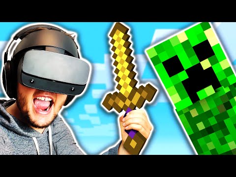 MINECRAFT IN VIRTUAL REALITY!  🤣😱