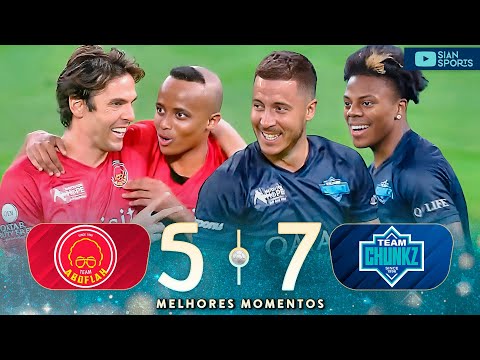 FOOTBALL LEGENDS AND INFLUENCERS! KAKA DROGBA HAZARD ISHOWSPEED CHARITY GAME 2024