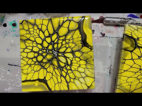 46.Honeycomb? Simple SheleeArt Bloom - Acrylic Pouring - Fluid Art