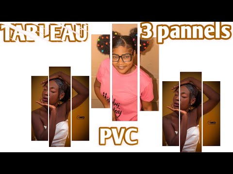 conception d'un tableau PVC a 3 pannels sur PIXELLAB