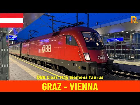 Führerstandsmitfahrt Graz - Wien (Südbahn und Pottendorfer Linie - Österreich) 4K