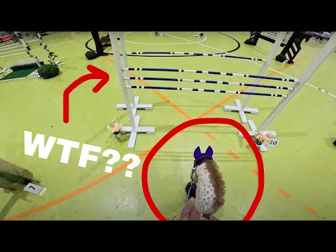 Insane hobbyhorse jumping with GoPro