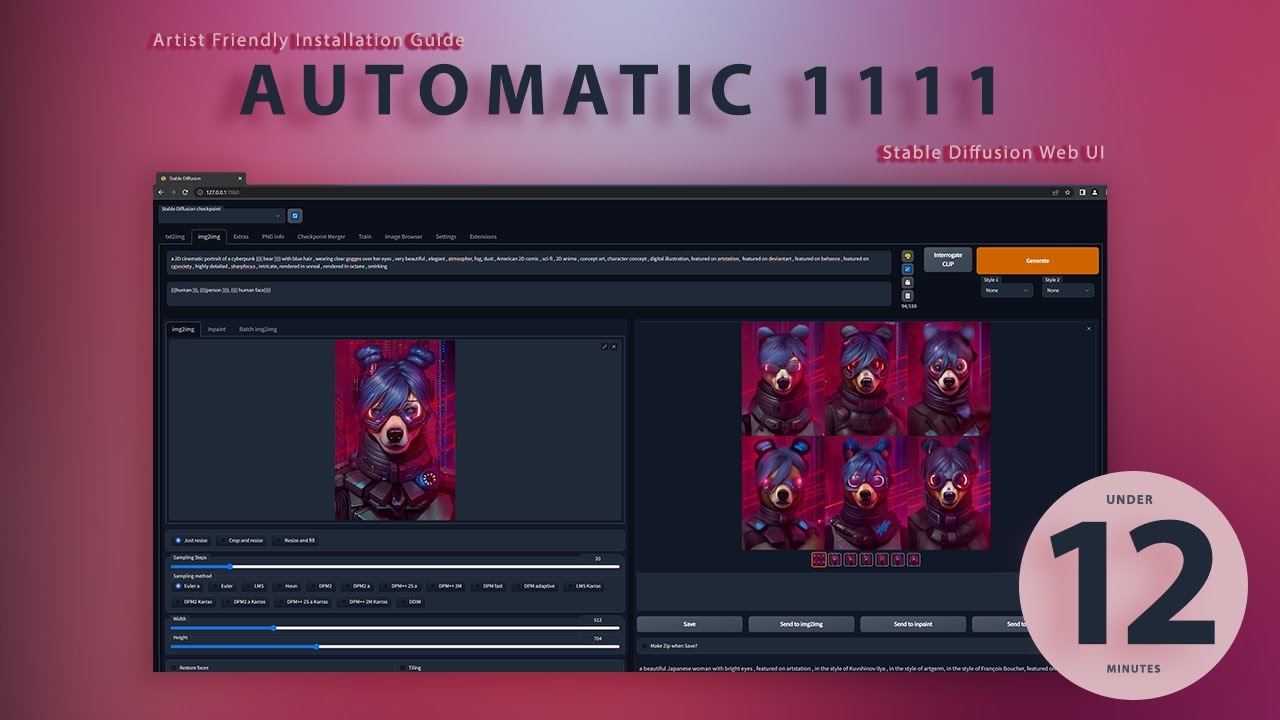 Installing Stable Diffusion Web UI - Updated for Image Browser ( History Extension)