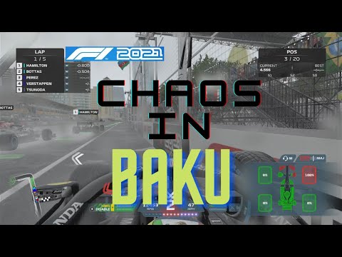 Chaos in Baku! Surviving Sim Damage in Heavy Rain! F1 2021