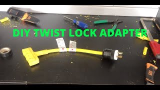 HOW TO WIRE TWIST LOCK TO HOUSEHOLD OUTLET ADAPTER - FOR GENERATOR