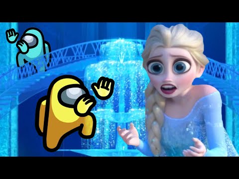 Queen Elsa got ATTACKED by Among Us Distraction Dance