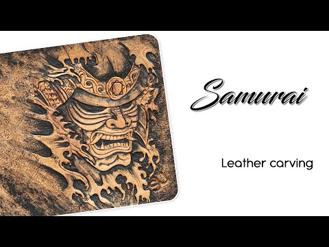 Samurai - leather carving