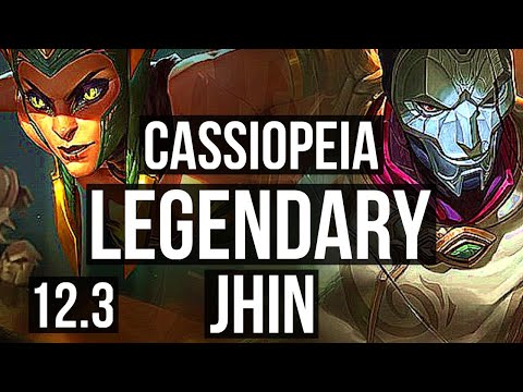 CASSIOPEIA & Alistar vs JHIN & Leona (ADC) | 11/1/1, 2.0M mastery, Legendary | KR Challenger | 12.3