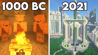 History of Humans in Minecraft