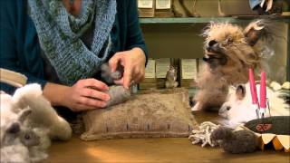 Needle Felting Instruction:  Bunny Puff Episode 1, Body Head and Legs by Sarafina Fiber Art