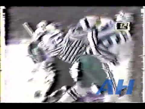 NHL Nov. 22, 1989 Pat Verbeek,HFD v Paul Gillis,QUE (R) Hartford Whalers Quebec Nordiques