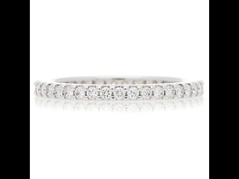 18K White Gold Diamond Eternity Ring by Uwe Koetter.