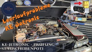 Problemy z biegiem jalowym KE-Jetronic? Test potencjometru przeplywomierza 560SL