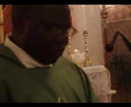 MOGORELLA. DON STEPHEN EMETTE  LA PROFESSIONE DI FEDE