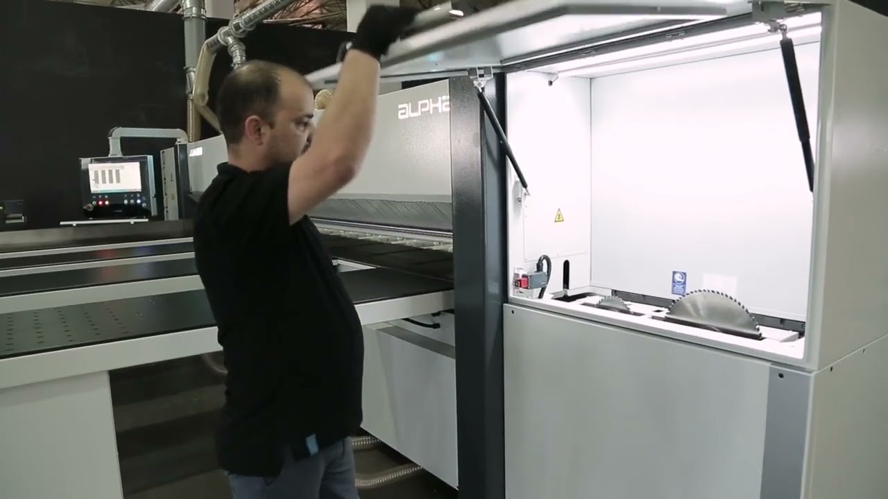 AES ALPHA PS03 PS04 Beam Saw Machine